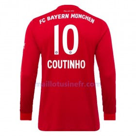 Maillot de Foot Bayern Munich Philippe Coutinho 10 Domicile 2019-20 Manches Longues